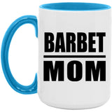 Barbet Mom - 15oz Accent Mug Blue