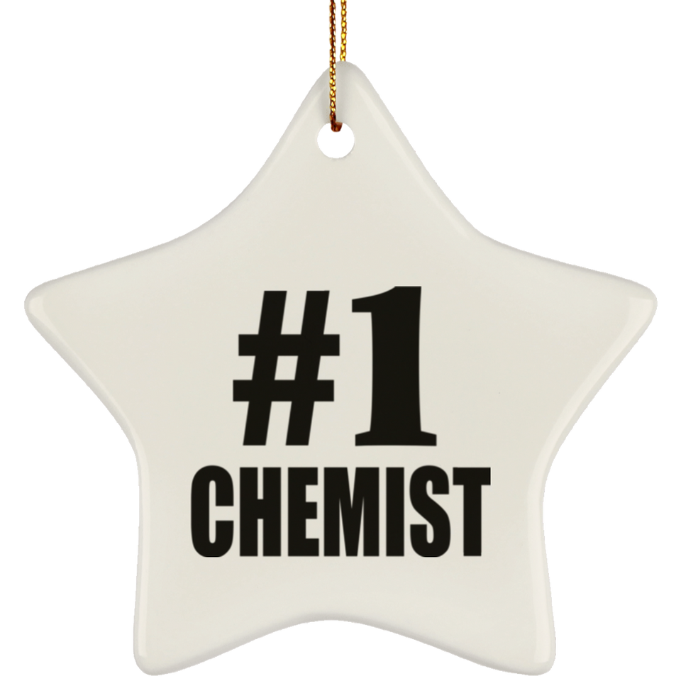 Number One #1 Chemist - Star Ornament