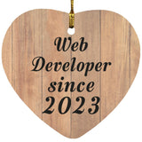 Web Developer Since 2023 - Heart Ornament C