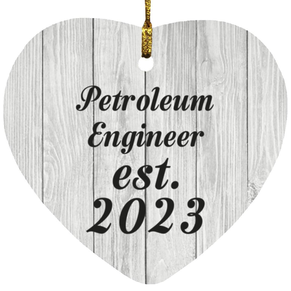 Petroleum Engineer Established Est. 2023 - Heart Ornament F