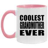 Coolest Grandmother Ever - 11oz Accent Mug Pink
