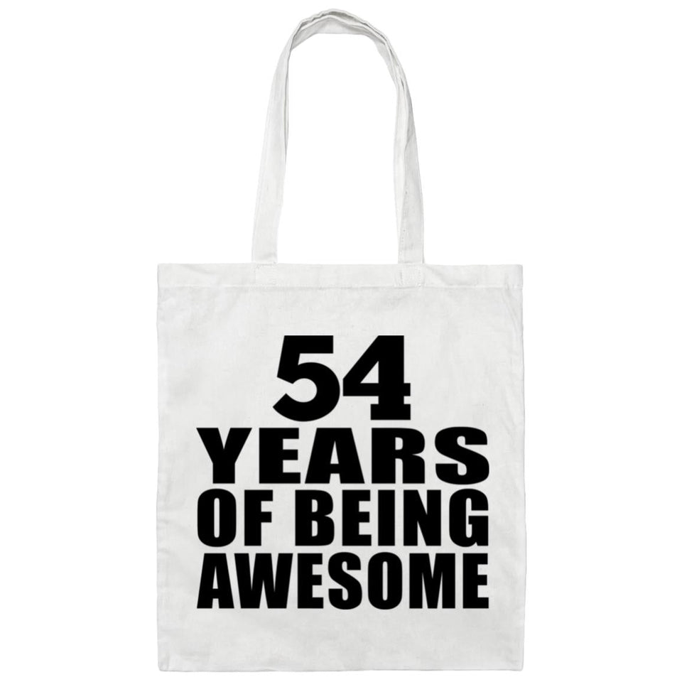 54th Birthday 54 Years Of Being Awesome - Tote Bag White