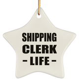 Shipping Clerk Life - Star Ornament
