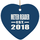 Meter Reader Established EST. 2018 - Heart Ornament