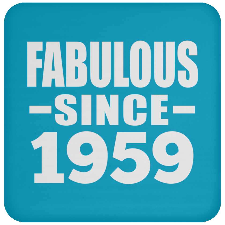 65th Birthday Fabulous Since 1959 - Drink Coaster