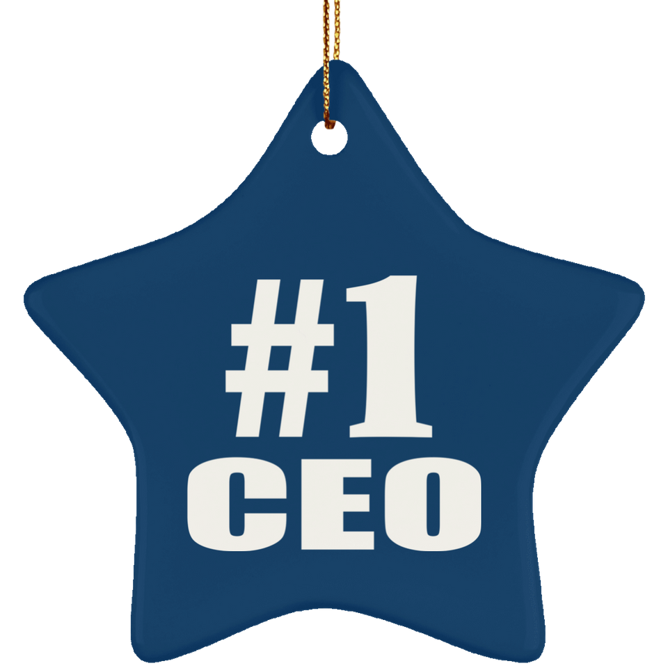 Number One #1 CEO - Star Ornament