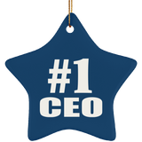 Number One #1 CEO - Star Ornament