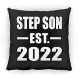 Step Son Established EST. 2022 - Throw Pillow Black