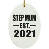 Step Mum Established EST. 2021 - Oval Ornament