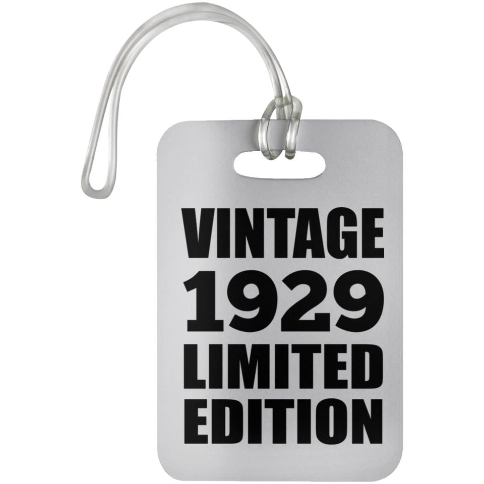 95th Birthday Vintage 1929 Limited Edition - Luggage Bag Tag