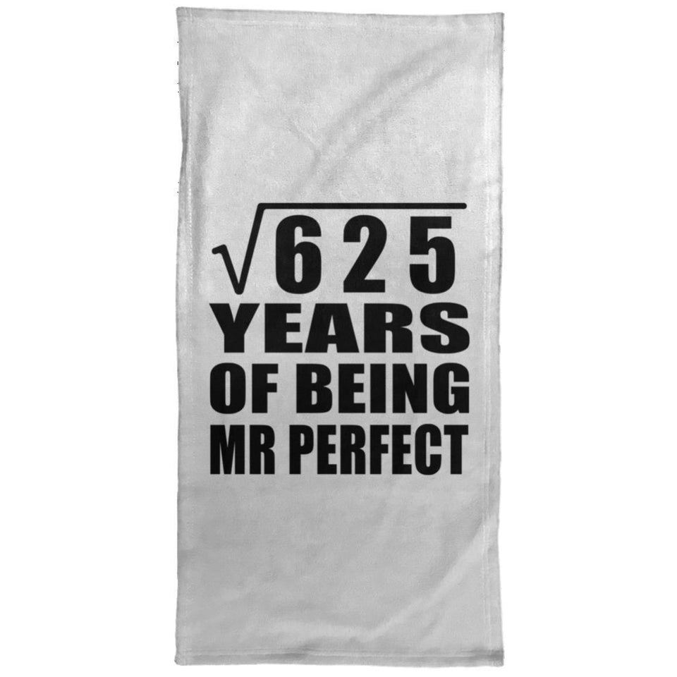 25th Anniversary Square Root of 625 Years of Mr Perfect - Hand Towel