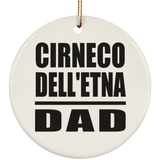 Cirneco Dell'etna Dad - Circle Ornament