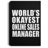 World's Okayest Online Sales Manager - Canvas Portrait