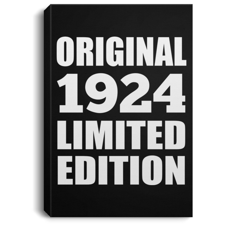 100th Birthday Original 1924 Limited Edition - Canvas Portrait