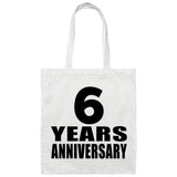 6th Anniversary 6 Years - Tote Bag White