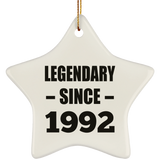32nd Birthday Legendary Since 1992 - Star Ornament