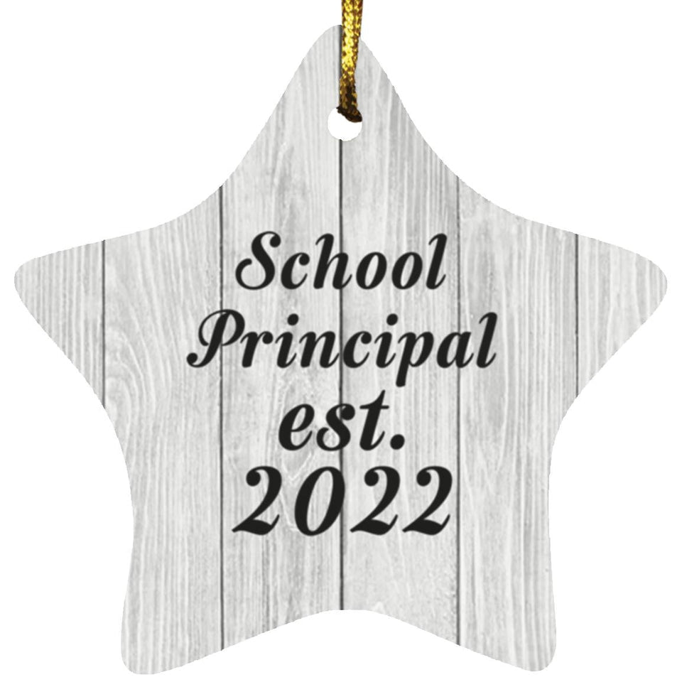 School Principal Established Est. 2022 - Star Ornament F