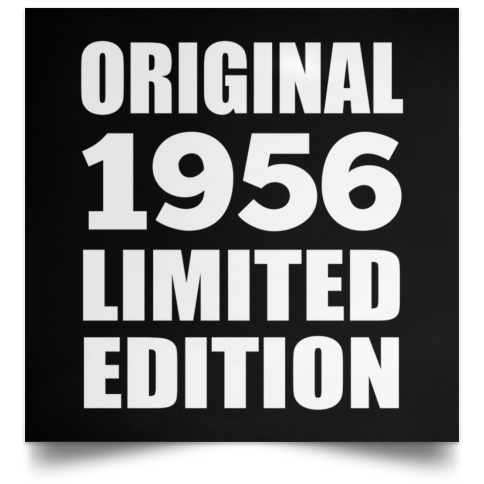 68th Birthday Original 1956 Limited Edition - Poster Square