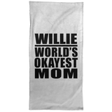 Willie World's Okayest Mom - Hand Towel