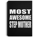 Most Awesome Step Mother - Canvas Portrait
