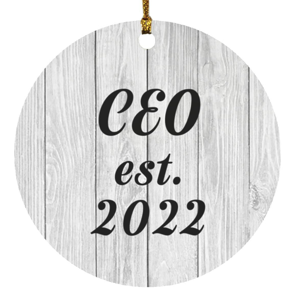 CEO Established Est. 2022 - Circle Ornament F