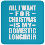 All I Want For Christmas Is My Domestic Longhair - Coaster