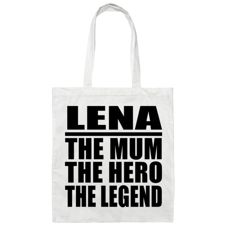 Lena The Mum The Hero The Legend - Tote Bag White