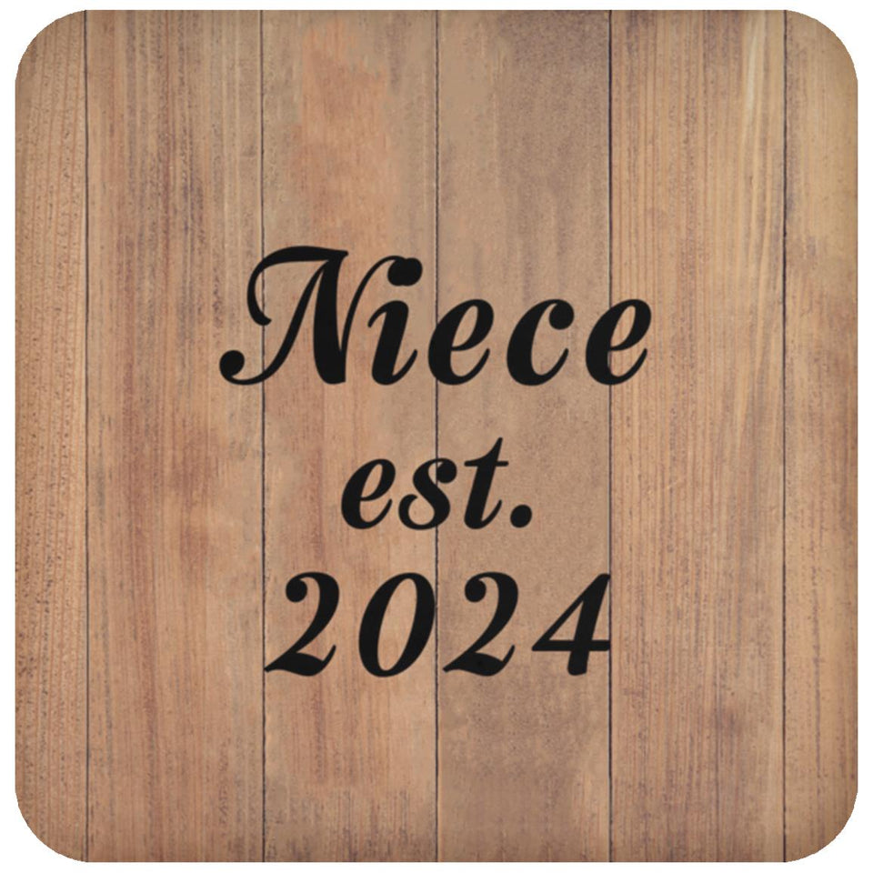 Niece Established EST. 2024 - Drink Coaster C