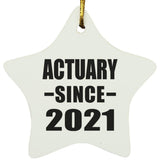 Actuary Since 2021 - Star Ornament