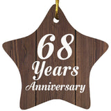 68th Anniversary 68 Years Anniversary - Star Ornament D