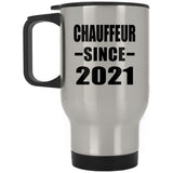 Chauffeur Since 2021 - Silver Travel Mug