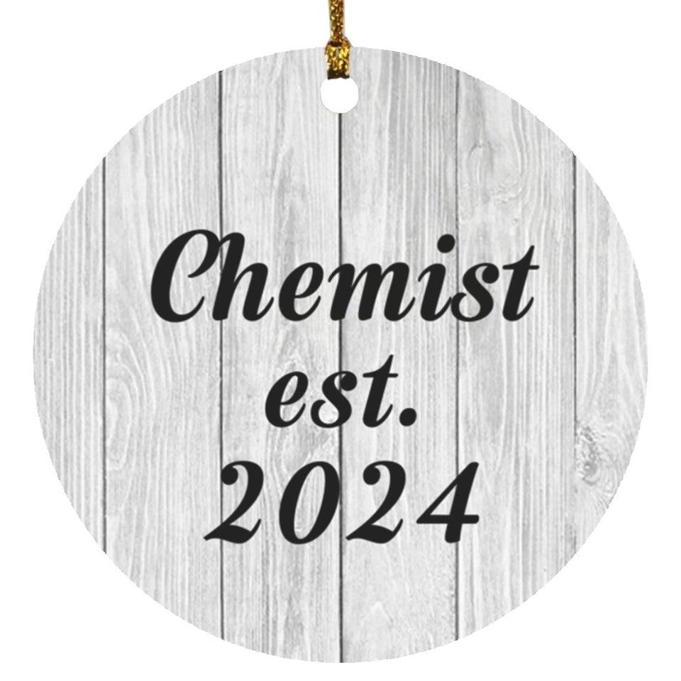 Chemist Established Est. 2024 - Circle Ornament F