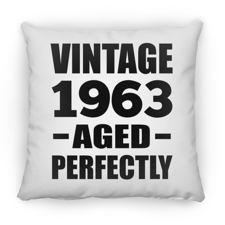 61st Birthday Vintage 1963 Aged Perfectly - Throw Pillow