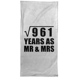31st Anniversary Square Root of 961 Years As Mr & Mrs - Hand Towel