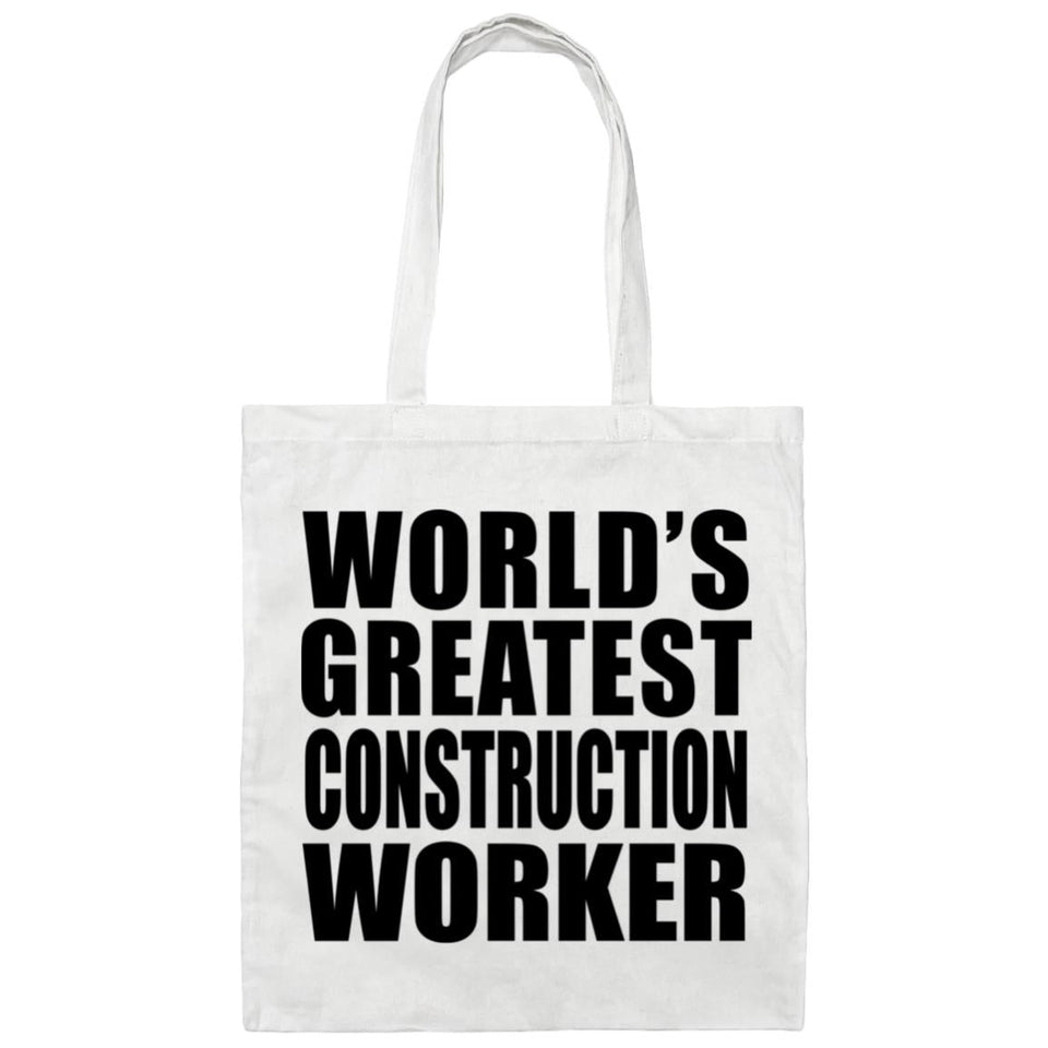 World's Greatest Construction Worker - Tote Bag White