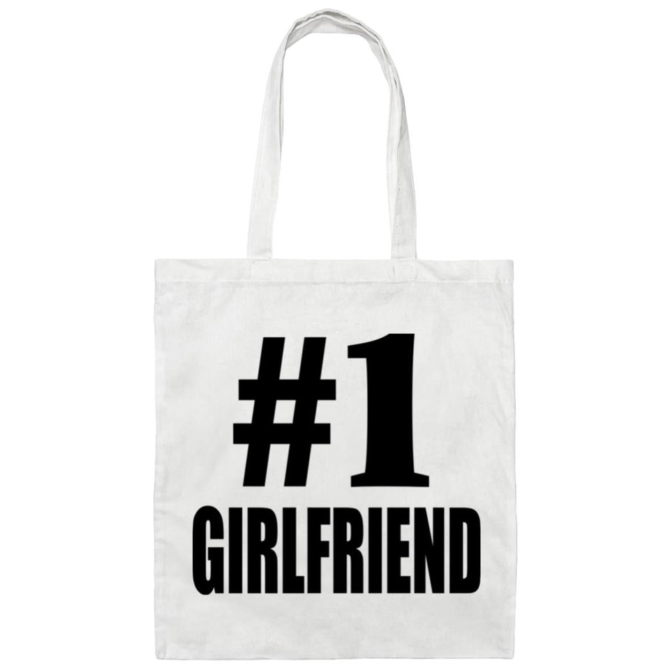 Number One #1 Girlfriend - Tote Bag White