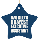 World's Okayest Executive Assistant - Star Ornament