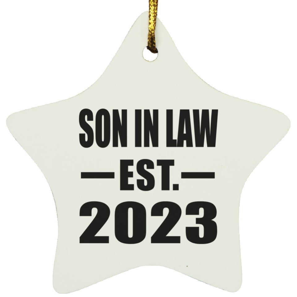 Son In Law Established EST. 2023 - Star Ornament