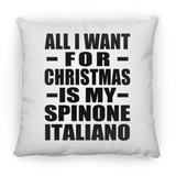 All I Want For Christmas Is My Spinone Italiano - Throw Pillow