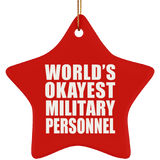 World's Okayest Military Personnel - Star Ornament