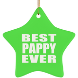 Best Pappy Ever - Star Ornament