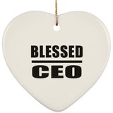 Blessed CEO - Heart Ornament