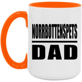 Norrbottenspets Dad - 15oz Accent Mug Orange