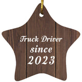 Truck Driver Since 2023 - Star Ornament D