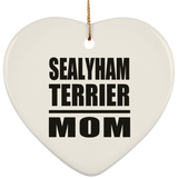 Sealyham Terrier Mom - Heart Ornament