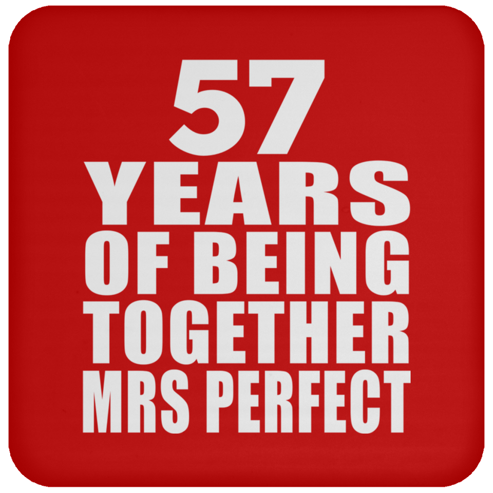 57th Anniversary 57 Years Of Being Mrs Perfect - Drink Coaster