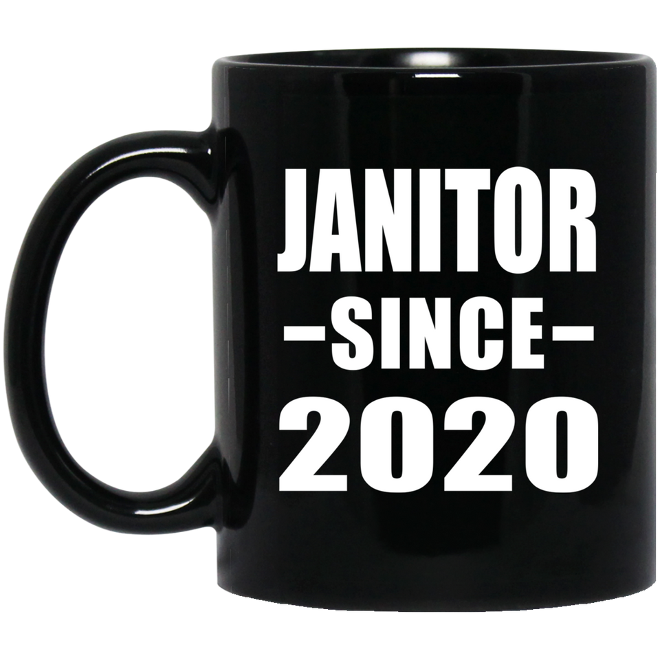 Janitor Since 2020 - 11oz Coffee Mug Black