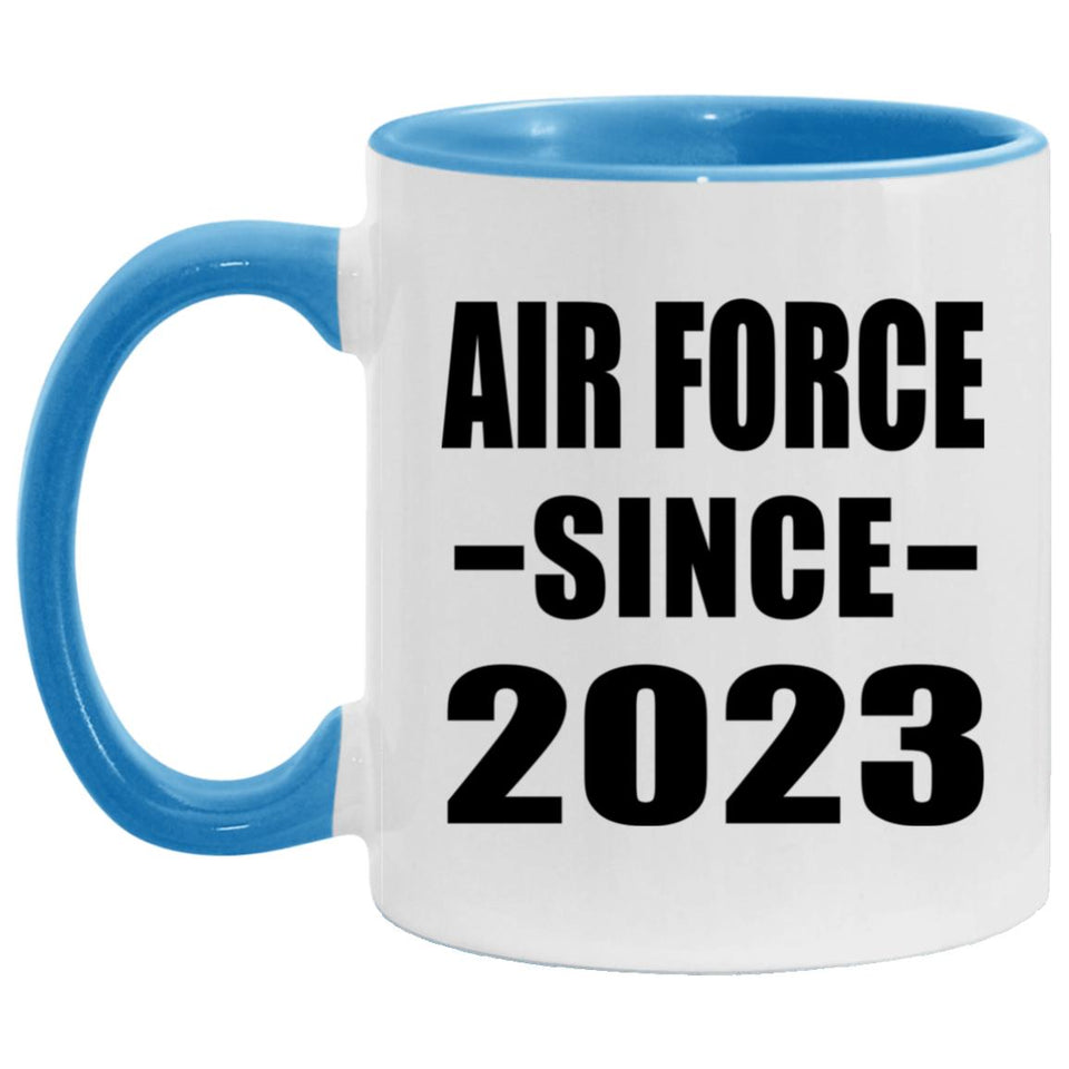 Air Force Since 2023 - 11oz Accent Mug Blue