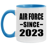 Air Force Since 2023 - 11oz Accent Mug Blue