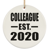 Colleague Established EST. 2020 - Circle Ornament